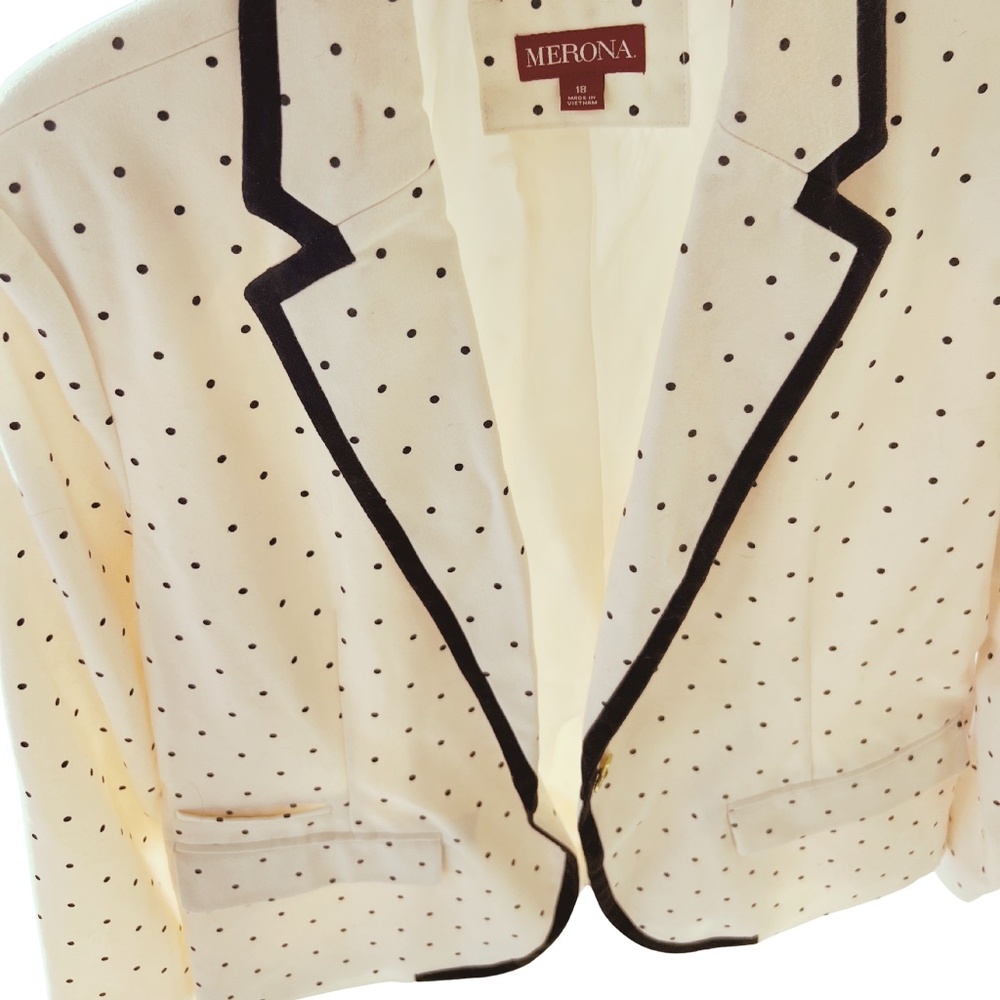 Polka dot blazer